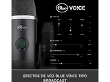Micrófono - Blue Yeti X, Con soporte, 100 dB, USB, Cable 2 m, Para PC y Mac, Negro