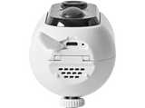 Cámara de vigilancia IP - Muvit  iO MIOACAM004, con batería Exterior WiFi Full HD 1080P + Panel solar 3W, Blanco