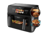Freidora de aire - Cecotec Cecofry&Grill Duoheat 10000, 2800 W, 10l, Doble Cubeta, 4 Grills, 10 Menús, Negro