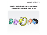 Smartwatch - Huawei Watch Fit 5, 46.23 mm, Correa 20mm, 7 días Autonomía en Uso Típico, Pantalla AMOLED 1.82, Blanco