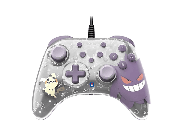 Mando Nintendo Switch - Hori Horipad Turbo Gengar & Mimiku, Nintendo Switch 2, Con cable