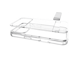Funda móvil - CellularLine CLEAR STAND, Para iPhone 17 Pro Max, Esquinas reforzadas, Con soporte integrado, Antibacteriana, Transparente