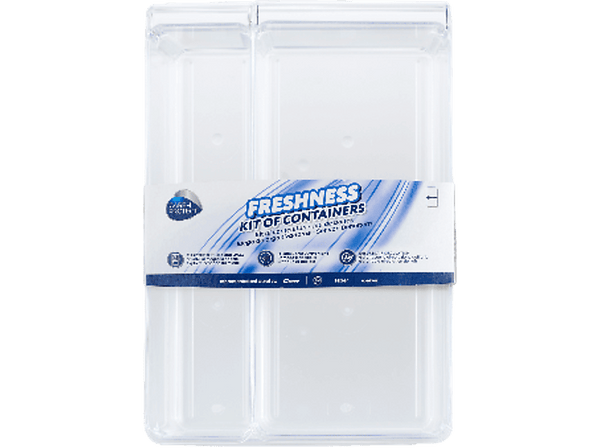 Accesorio frigorífico  - Care + Protect CFOK4003, 1.6 l, 3.1 l, 5.0 l, 3 tamaños, Mango ergonómico, Blanco