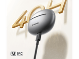 Auriculares True Wireless - Baseus Bowie Pro Open-Ear, 40 h de autonomía, Cancelación de ruido, Ultra-Ligeros, Resistencia IP67, Negro Cosmic