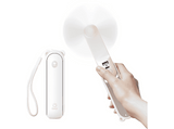 Ventilador portátil - Jisulife Life8 Plus, 10W, 4500 mAh, 3 Velocidades, Hasta 46h Autonomía, Blanco