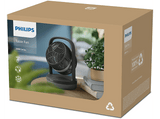 Ventilador de sobremesa - Philips CX3050/01,3 velocidades, 27 W, Máxima refrigeración, Ultrasilencioso, Temporizador, Negro