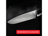 Juego de cuchillos - Tefal Precision, Set de 3 cuchillos, Chef 20 cm, Multiusos 12 cm, Pelador 9 cm, Afilado excepcional, Acero inoxidable