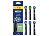 Recambio para cepillo dental - Oral-B Pro CrossAction, Cabezales De Recambio, Pack de 6 unidades, Negro