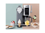 Heladera - Ninja CREAMi Scoop & Swirl NC701EU, 800 W, 480ml, 13 Programas, Tecnología Soft Serve Creamify, Dispensador 3 velocidades, Gris platino