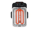 Freidora - Tefal FR8040, 2300 W, 3.5 l de aceite, 1.2 Kg de comida, Filtrado automático, Temporizador digital,  Negro, Acero inoxidable
