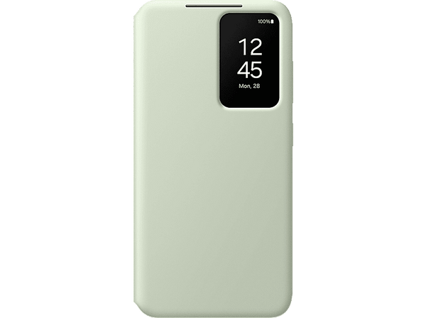 Funda - Samsung, Para Galaxy S24, Tapa de libro, Smart Clear View Wallet, Verde