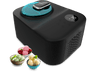 Heladera - Cecotec Gelacy 1200 Touch, Compresor, 110 W, 1.2 l, Control táctil, Cuenco y motor extraíble, Ventana, Incluye cuchilla de mezcla, Black