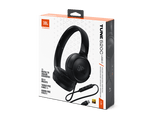 Auriculares - JBL Tune 520C, Cable, Circumaurales, USB-C, Micrófono, Plegable, Negro