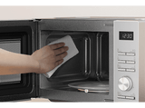 Microondas con grill - Candy CMW323GDS 011, 800 W, 5 niveles, Wi-Fi hOn, 23 l, Plata