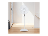Ventilador de pie - Taurus Ice Brise, 3 en 1: Sobremesa (70cm), Medio (100cm), Pedestal (130cm), 5 Aspas, Control remoto, Temporizador, Blanco