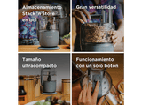 Procesador de alimentos - Kenwood MultiPro Go FDP22.130GY, 650 W, 1.3 l, Función 360° Express Serve, Compacto, Azul