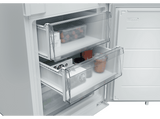 Frigorífico combi integrable - Candy CNBQL3518EV, Low Frost, 177.2 cm, 268 l, Sin Panelar