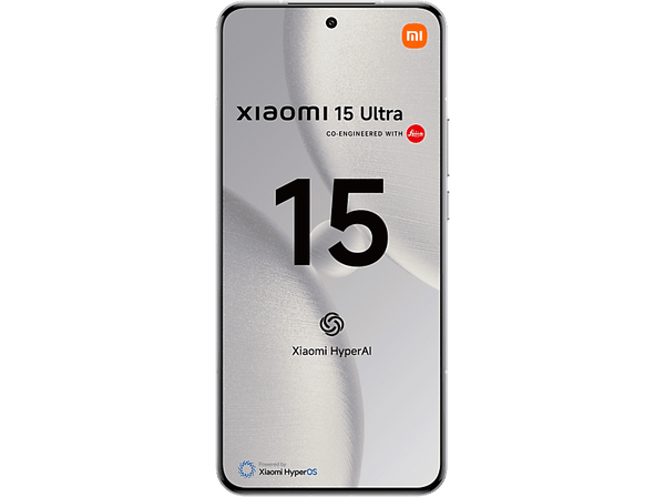 Móvil - Xiaomi 15 Ultra, Blanco, 512GB, 16GB RAM, 6.73" AMOLED WQHD+, Snapdragon® 8 Elite, 5410 mAh