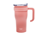 Taza térmica - CMP Paris Miami KA0668, 600 ml, Con asa, Acero inoxidable, Verde, Rosa o Naranja (Aleatorio)