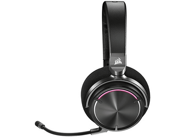Auriculares gaming - Corsair Virtuoso Max Wireless, Supraaurales, Cancelación de ruido, Bluetooth, Con micrófono, Carbón
