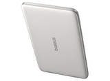 Powerbank - Baseus PicoGo AM41 Ultra-fina, 5000 mAh, 20W, Carga magnética, Con cable Tipo C 60W, Carga Pass-Through, Carga rápida, Blanco Titanium