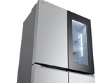 Frigorífico americano - LG GMV960MBDE, No Frost, 178.7 cm, 666 l, Instaview™, Linear Cooling™, Plata