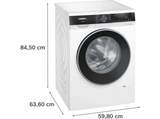 Lavadora carga frontal - Siemens WG44G2ZAES, Serie IQ500, 9 kg, 1400 RPM, 17 programas, Smart Finish, programa AntiManchas, Blanco
