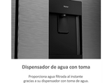 Frigorífico americano - Haier Cube 90 Series 5 HCR5919EHMP, No Frost, 190 cm, 525 l, Dispensador agua, Fabricador hielo, Inox