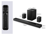 Barra de sonido - TCL Q85HE, Bluetooth, Inalámbrico, 860W, Dolby Atmos, Canal 7.1.4, Titanio oscuro