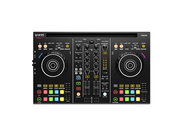 Controladora DJ - Vieta Pro Orion, Bluetooth, 2 Canales, Jogwheels, Rango de Frecuencia: 20 - 20000 Khz, Negro