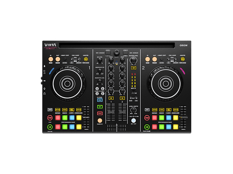 Controladora DJ - Vieta Pro Orion, Bluetooth, 2 Canales, Jogwheels, Rango de Frecuencia: 20 - 20000 Khz, Negro