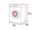 Lavadora carga frontal - Whirlpool WAM 07WB SPT, 10 kg, 1400 rpm, 15 Programas, Tecnología 6th Sense, Adaptative Wash, Blanco