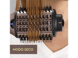 Moldeador - BaByliss Air Power Volume AS95E, Tecnología iónica, 3 Temperaturas, Uso en seco y en húmedo, Iónico, Barril ovalado, Rosa