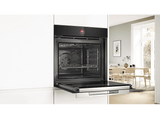 Horno integrable - Bosch HBG7741B1, Serie 8, Convencional, Pirolítico, 71 l, 60 cm, Pantalla táctil TFT, Función AirFry, Negro