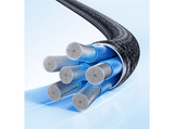 Cable USB - Baseus Dura, Tipo-C a Tipo-C, 100 cm, 240W, Carga rápida, Ultrarresitente, Negro y Rojo