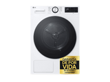 Secadora bomba de calor - LG RHX5009TLC, 9 kg, 12 programas, AI DUAL Inverter™, ThinQ™, Blanco