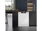 Lavavajillas - Hisense HS643C90W, 16 servicios, 6 programas, 59.9 cm, Tercera bandeja, Apertura automática, Blanco