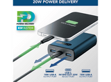 Powerbank - CellularLine FAST, 10000 mAh, 20W, USB-C, Azul