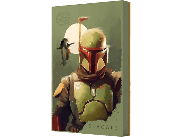 Disco duro externo - Seagate Boba Fett™, PC, Mac, PlayStation y Xbox Iluminación RGB, Multicolor