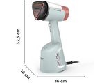 Cepillo de vapor y plancha - Rowenta DR9814, 1400 W, 150 g/min, 8 bar, Monotem, Blanco