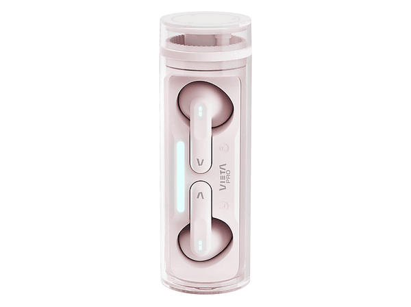 Auriculares True Wireless - Vieta Pro Rolling, Autonomía 19 h, Micrófono, USB-C, Bluetooth, Rosa