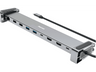 Hub - Hama 00200145, 9 Conexiones, 5 Gbit/s, Plata