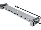 Hub - Hama 00200145, 9 Conexiones, 5 Gbit/s, Plata