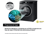 Secadora bomba de calor - Samsung DV90T6240LB/S3, 9 kg, 16 programas, Inteligencia Artificial y SmartThings™, Negro