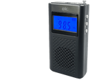 Radio portátil - OK ORF 130 FM, LCD, FM, Reloj Integrado, Negro