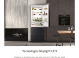 Frigorífico combi - Haier 3D 70 Series HTW7720ENMB, No Frost, 200 cm, Ancho especial 70 cm, 483 l, Daylight LED, Wi-Fi , Negro
