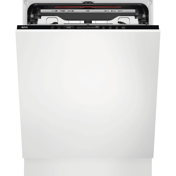Lavavajillas integrable - AEG FSE76727P, 14 servicios, 7 programas, 60 cm, GlassCare, Tercera Bandeja, Blanco panelable.