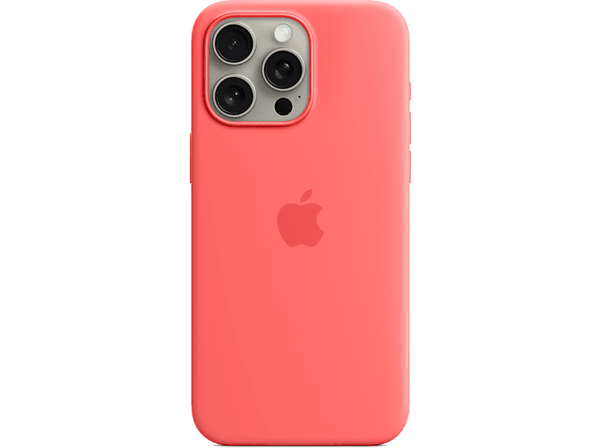 APPLE Funda de silicona con MagSafe para iPhone 15 Pro, Guayaba