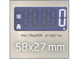 Balanza de cocina - Koenic KKS 10121 M, Hasta 10 kg, Función tara, Pantalla LCD, Plata