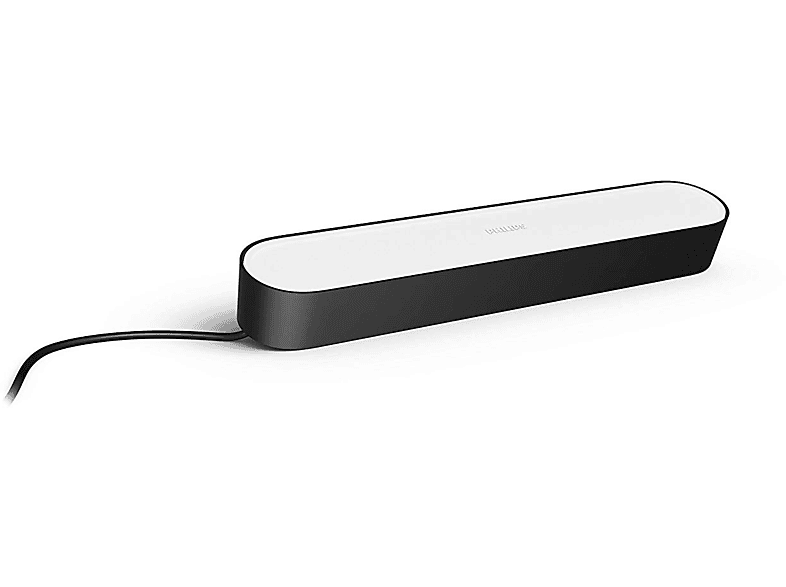 Bombilla inteligente - Philips Hue Play, Barra de luz negra, Inteligente, LED, Luz blanca y de color, Domótica
